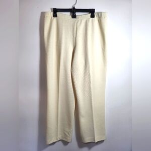 SST cream lightweight pull-on slacks women's 18 #2513